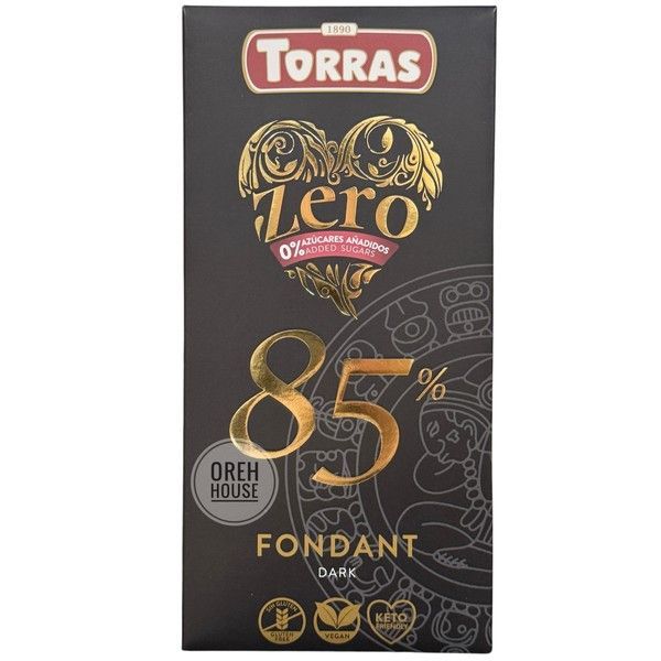 Шоколад Torras Zero Dark 85%, 100 г 1941597 фото