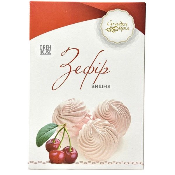 Зефір Вишневий &laquo;Солодка Мрія&raquo; (у коробці) 180г 1941685 фото