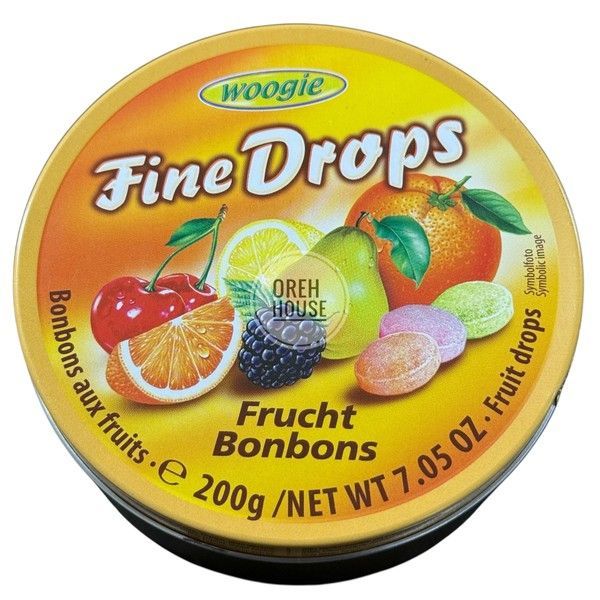 Леденцы Woogie Fine Drops со вкусом фруктов 200 г 1941555 фото