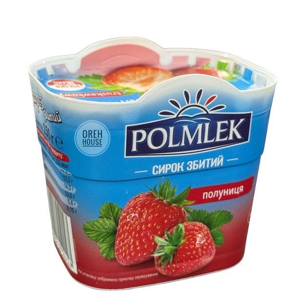 Сырок взбитый Polmlek &laquo;Клубника&raquo; 150 г 1941609 фото
