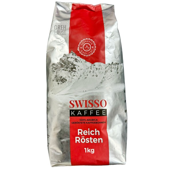 Кава Swisso Kaffee Reich Rosten 100% Arabiсa в зернах 1 кг 17823162225 фото