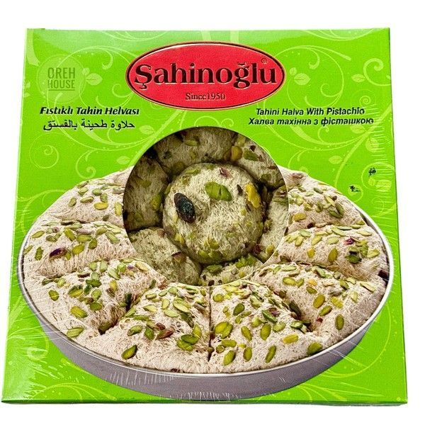 Тахинная халва с фисташкой Sahinoglu 350 г Турция 1941291 фото